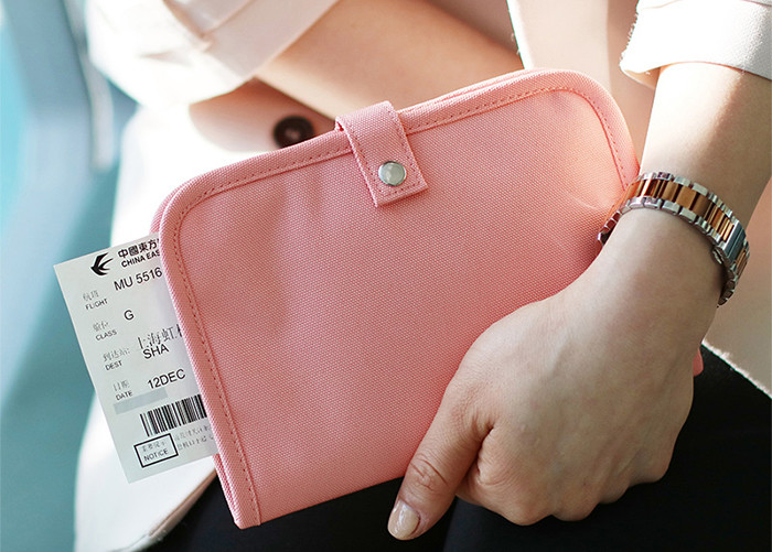 Security Travel Wallet Bag , Passport Bag For Travelling Multiple Colors