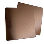 Anti Finger Copper Color Hairline Finish Stainless Steel Sheet For Panel