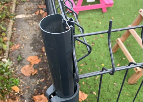 Buy cheap H1030mm PVC Coated Dovetail Post Mesh Garden Fence from wholesalers