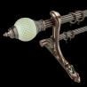 Buy cheap Customized Twist Pipe Curtain Rods Cubicle Anodized Contracted Brass from wholesalers