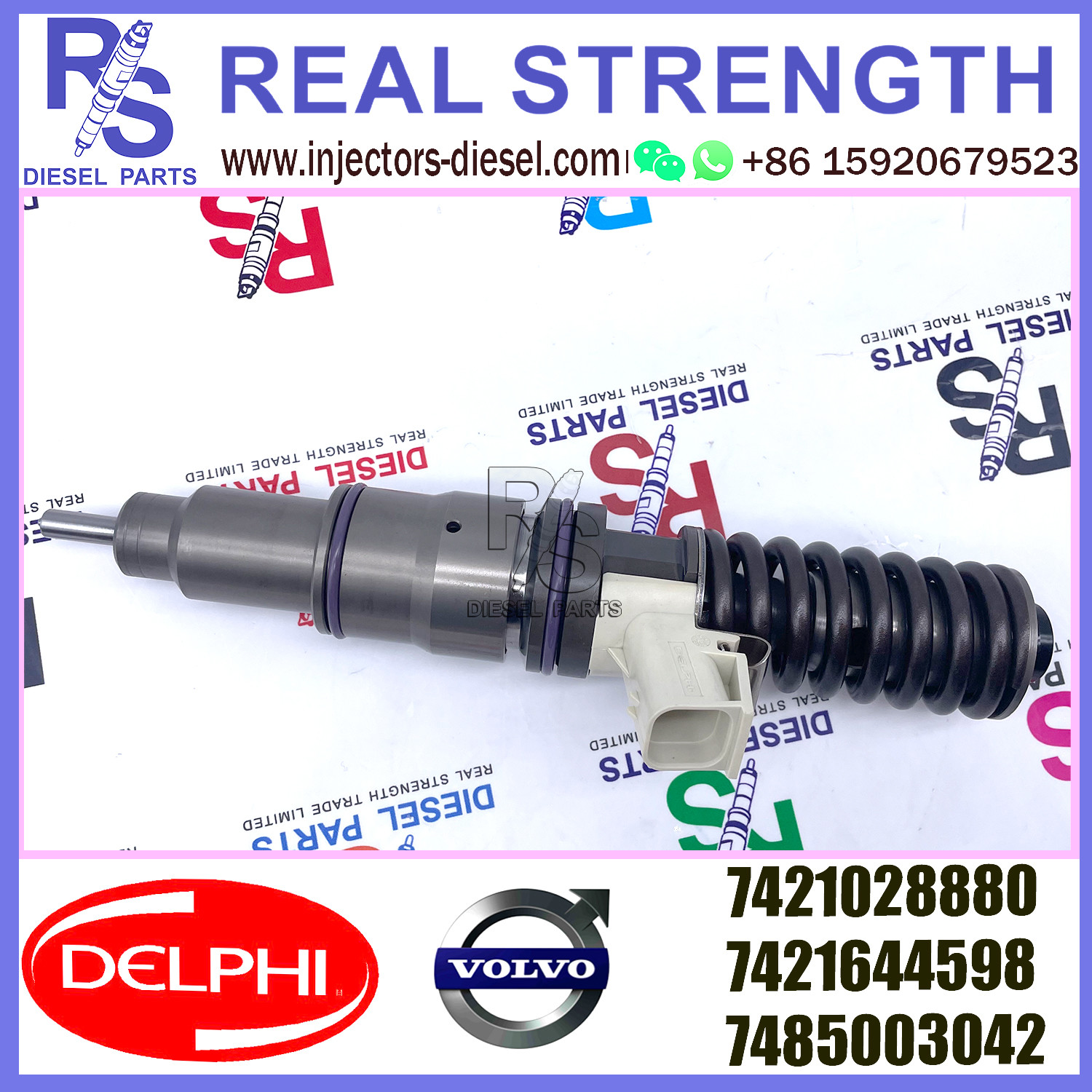 V-O-L-V Renault Fuel Injectors DELPHI 4 Pin 7421028880 7421644598 7485003042 E3.18