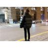Buy cheap Winter Over Size Ladies Puff Jacket Pleather Coat Quilted Black Women Jacket from wholesalers