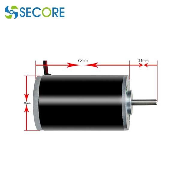 Buy cheap 4575 High Power 35W Carbon Brush Motor 12V 24V 7000rpm For Medical Device from wholesalers
