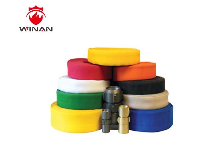 Double Jacket Fire Hose Reel Fire Extinguisher Hose Reels Green Black Blue