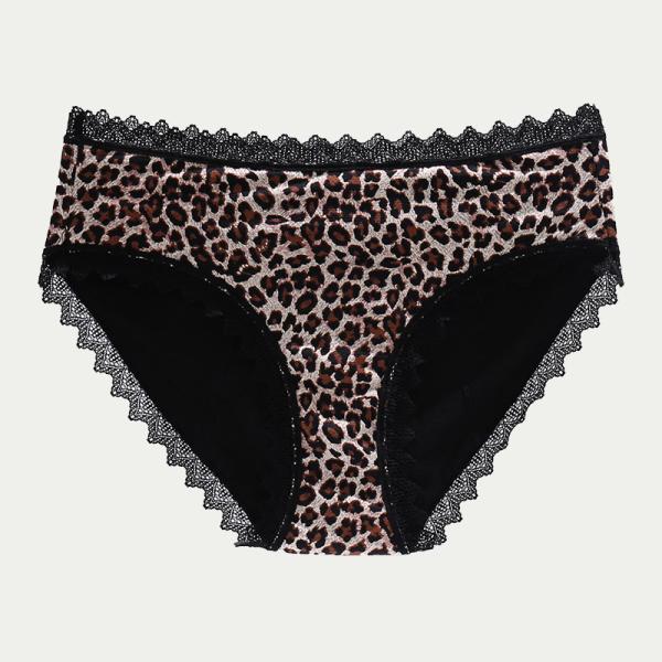 Buy cheap Leopard Washable Leak Proof Underwear Knitted High Absorbency Period Pants from wholesalers
