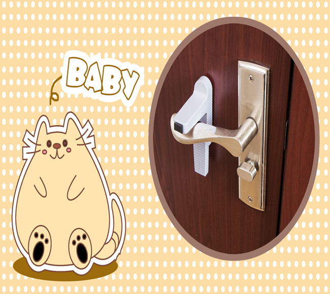 Ebei-eya Child Safety Door Locks / 2 Pack Door Lever Lock SGS Certification