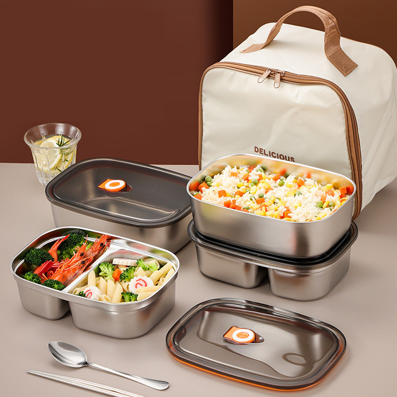 2.1-3L Capacity Metal Food Storage Containers for Non-toxic and Stocked Storage