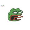 Buy cheap Logo Laughing Pepe LOL Emoji Frog Iron On Patch Embroidered Clothing Accessories from wholesalers