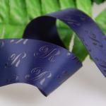 Thick Plate Plastisol Printed Satin Ribbon Durable For Fragrance Packaging