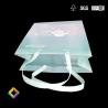 Buy cheap Custom Paper Bags Window Rose Bouquet Flower Hand Bags Gift Packaging With PVC Transparent Window from wholesalers