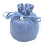 Buy cheap Round Blue Suede Fabric Drawstring Gift Bags For Jewelry Packaging from wholesalers