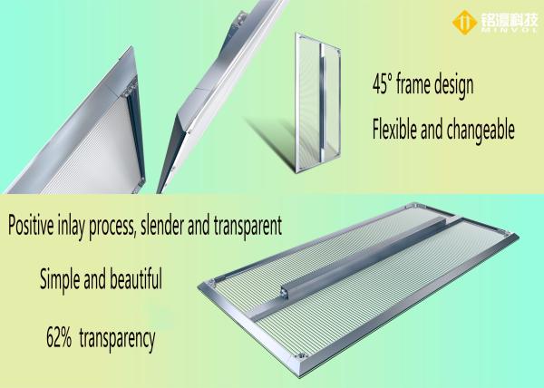 Buy cheap 4500CD/Sqm Transparent LED Video Wall Screen Energy Saving from wholesalers