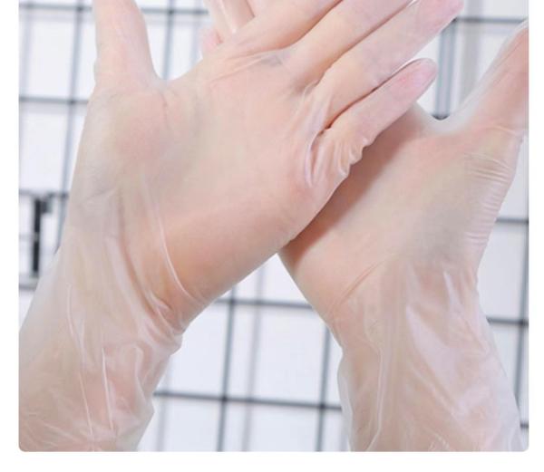 Buy cheap Isolate Dirty Vinyl Powder Free Gloves 24CM Vinyl Food Service Gloves from wholesalers