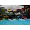 Buy cheap Kids / Adult Outdoor Playground Water Park Fiberglass Water Slides For Aqua Park from wholesalers
