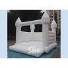 Buy cheap Outdoor 5x4m adults wedding white bouncy castle for wedding parties or events from wholesalers
