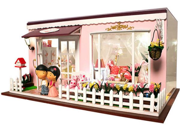 Buy cheap Dollhouse, DIY Lights House, Wooden Model, Education Romantic Full House, building model from wholesalers