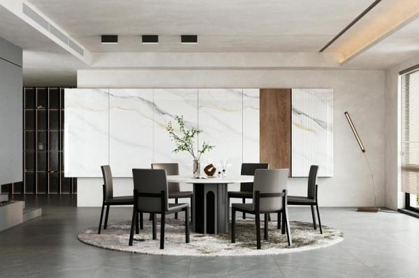 Buy cheap Stunning Carrara White Polished Porcelain Glazed Indoor Floor Tiles And Non-Slip Tile For Dining Room And Office 900x1800x9mm from wholesalers