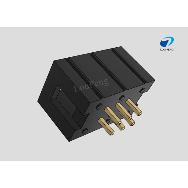 IDC Header connector, PCB Mount Receptacle, Board-to-Board, 2X3 Position, 2.54mm Pitch, Gold Flash, Vertical