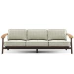 Modern Nordic Teak Wood Aluminium Garden Sofa Dining Set