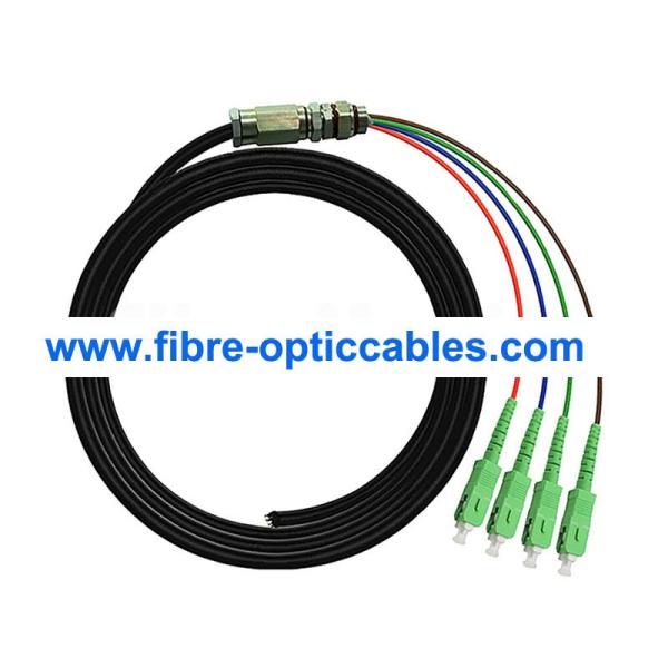 Buy cheap 4 Core G652 Waterproof Fiber Optic Cable LSZH SC/APC from wholesalers