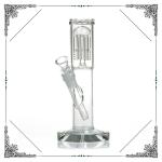 6 Arms Perc Hookah Smoking Glass Water Pipe With Phoenix Star Logo