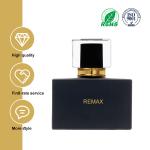 50ml Black Glass Smooth rectangle bottle with black Lid for Cosmetic Glass