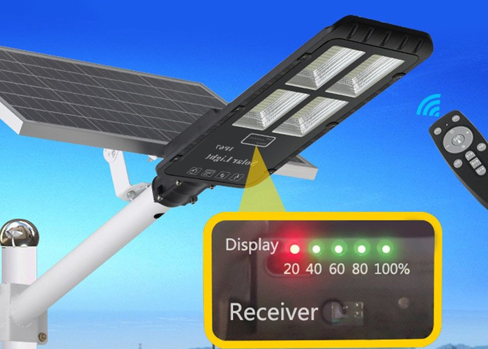 1300Lms 90w Led Solar Street Lights High Lumen Induction Power
