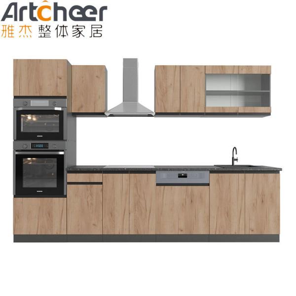 Lazy Susan Base Cabinets for Mini Kitchen in Veneer Lacquer Finish Plywood