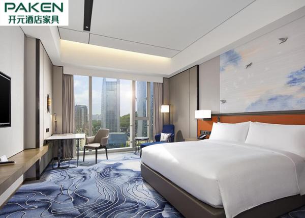 Buy cheap Hilton Hotel Group Design Simpler Layout Natural / Engineered Oak Wood Veneer Comfortable Living Atmosphere from wholesalers