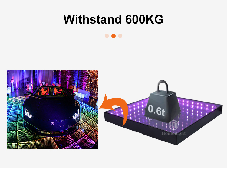 48/96pcs RGB 3in1 LED Matte Dance Floor For Wedding Party Stage