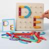 Buy cheap Nail Board Puzzle Montessori Geometric Wooden Early Toy Toy Jigsaw Board Game Child Education Educational Wood Education from wholesalers