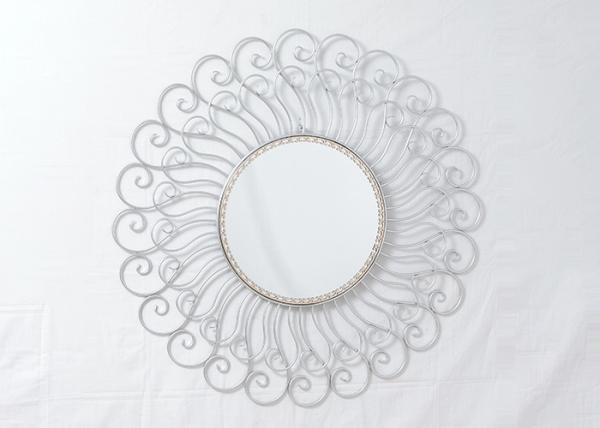 Buy cheap Wrought Iron Contemporary Silver Sunburst Wall Decor from wholesalers