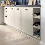 European Style Birch Wood Wall Hanging Kitchen Cabinet for Modular Kitchen