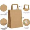Buy cheap Kraft Paper Shopping Bag With Logo Paper Kraft Bag Custom Paper Bags from wholesalers