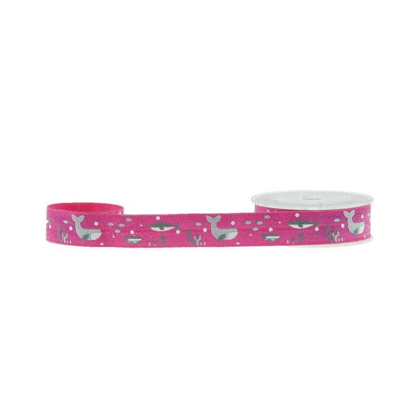 Buy cheap Pink Dolphin Printed Elastic Ribbon Wristband Damage Free Customer Length from wholesalers
