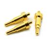 Buy cheap Male Solder 9.5mm Pogo Pin Connector Brass 3.2mm Heigh Spring Loaded Gold Plated from wholesalers