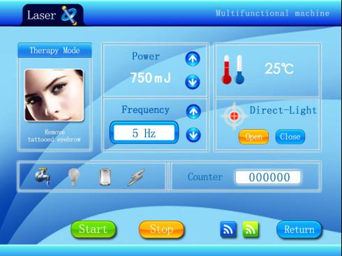Buy cheap Q Switched Nd Yag Eye Line Eyebrow Lip Line Laser Tattoo Removal from wholesalers