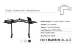 L Shape Home Office Desk Corner Standing Desk Metal Iron Waterproof Eco-friendly
