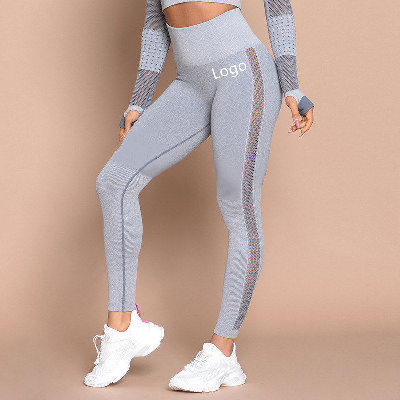 Women Custom Printed Gym Fitness Compression Workout Sport Seamless Tights Leggings Yoga Pants