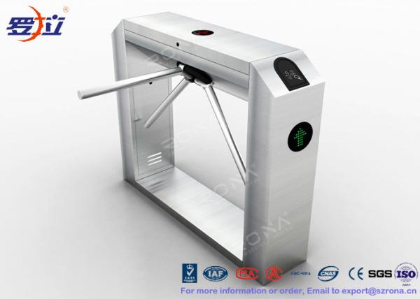 Quality Electric Stainless Steel Access Control Turnstiles , Revolving Tripod Barrier Gate for sale