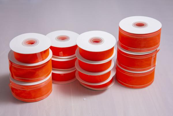 Buy cheap Red 4" Wide Single Face Wired Organza Ribbon from wholesalers