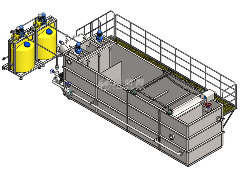 Sliver/Grease Traps Dissolved Air Flotation Sewage Treatment Equipment for Commercial