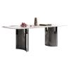 Buy cheap Light Luxury Stainless Steel Marble Dining Tables Height 0.78m from wholesalers