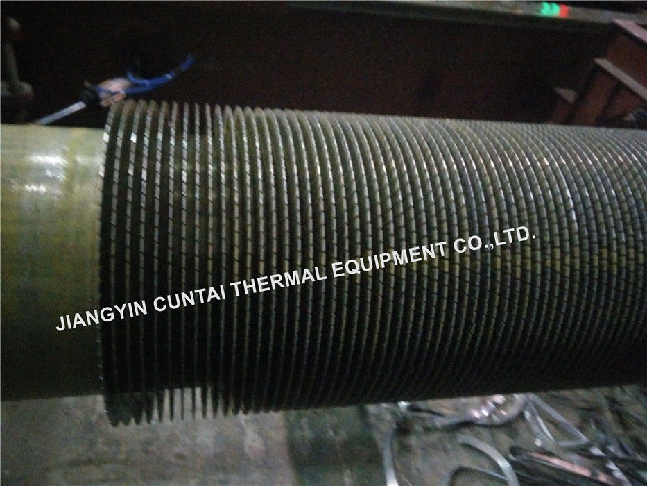 HFW Sprial Serrated Finned Tubes , TP347H Continuous Helical Welded Fin Tube