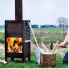 Buy cheap Outdoor Garden Pizza Oven Wood Burning Corten Steel Fireplace With Grills from wholesalers