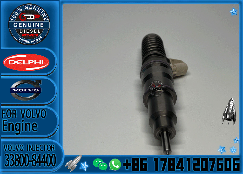 Diesel Engine Parts 3380084400 3380084410 Common Rail Injector 33800-84400 33800-84410 for Hyundai Engines