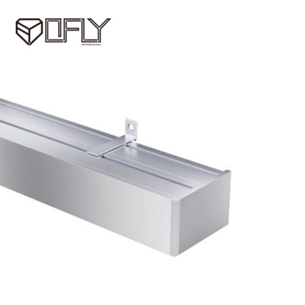 Aluminum Alloy Surface Mounted LED Profile For Double Layers Curtain Lighting