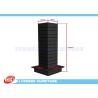 Buy cheap Shop Black MDF Four Sided Garment Display Stand Portable With Hanging Slots from wholesalers