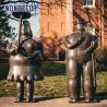 Buy cheap Casting Metal Art Fat Bronze Couple Sculpture Outdoor from wholesalers