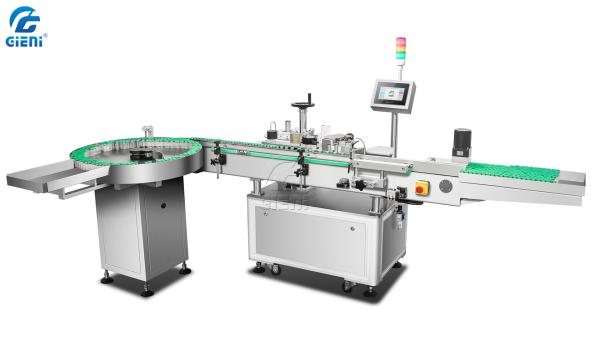 Buy cheap GIENI Vertical Bottle Sticker Labelling Machine Labeler Machine For Bottles 90mm from wholesalers